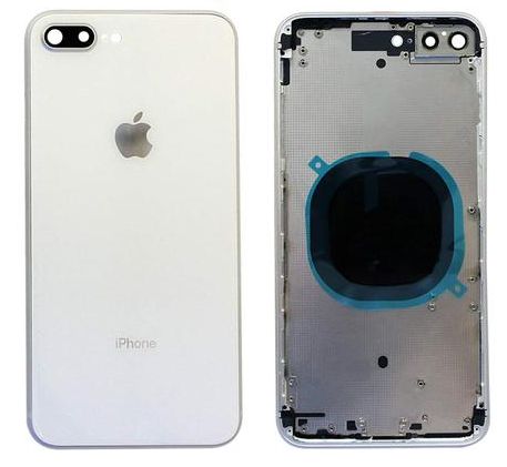Iphone 8 PLUS zadný kryt, biely / silver